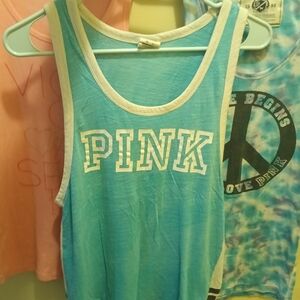 3 Piece PINK Victoria's Secret Tank Bundle